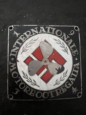 Emaille Plakette Motorbootregatta 1934 - Rarität