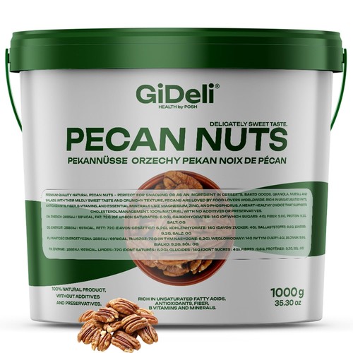 Pekannüsse 1kg ungesalzen - 1kg,