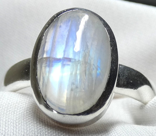 Mondstein ring 925 silber - 💎,