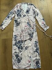 H&M Kimono Morgenmantel Bademantel leicht und luftig Gr. 34 XS Blumen ? 