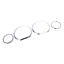4X Chrom Dash Trim Ringe