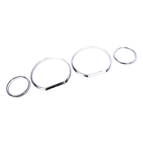 Chrom dash trim ringe - 4x,