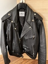 Lederjacke Bikerjacke L/Xl Neu Schwarz