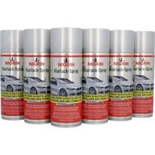 Klarlack glänzend NIGRIN Lack Spray Autolack Hochglanz Spraydose 6x 400ml