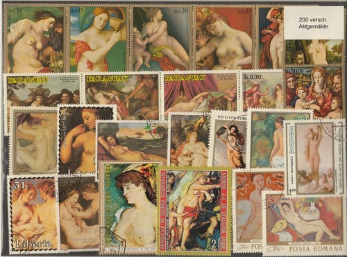 200 verschiedene briefmarken - 200,