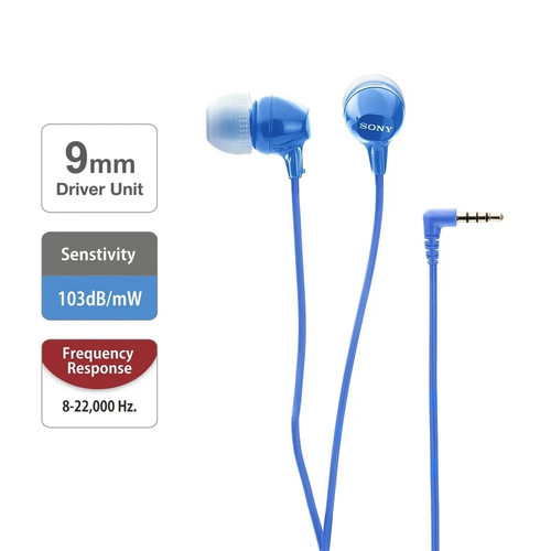 Sony mdr ex15 blau ear - sony,