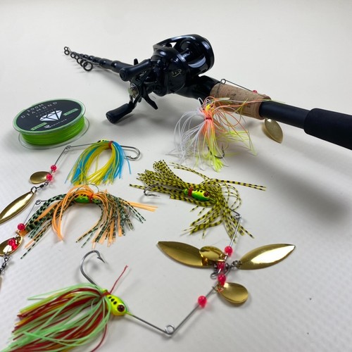Baitcaster set teleskoprute - baitcaster,