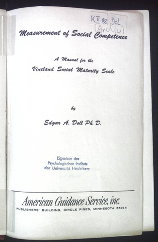 Measurement social - of,