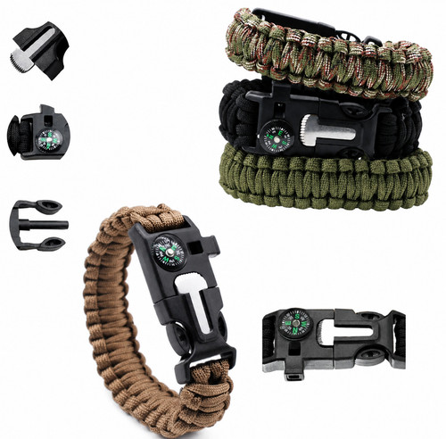 Survival armband - 5-in-1,