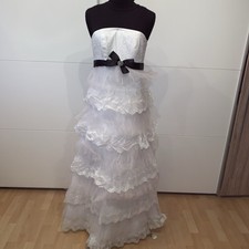 %%% Elegantes Corsagen Brautkleid mit Schleppe neu gr. 36 Weiß L-B-9