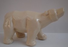Statue Denken Sie Tierwelt Kubistischen Stil Porzellan Craquele-Glasur Ceramic
