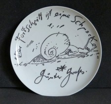 ROSENTHAL KÜNSTLER WANDTELLER GÜNTER GRAS  SAMMELTELLER Ø 26 CM