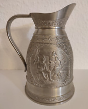 Zinnkrug mit 2 Motiven, Kanne