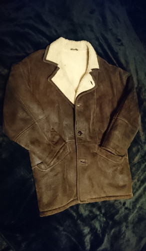 Herren-Lammfell-Lederjacke