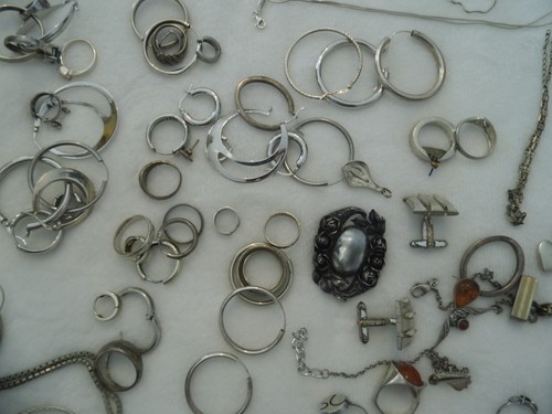 Silberschmuck konvolut 50 - -,