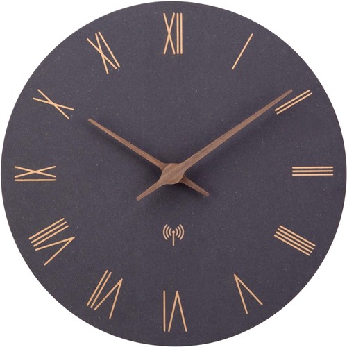 Funkuhr wand mdf holz wanduhr - wand,