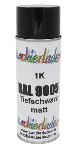 Spraydose schwarz matt 400 - schwarz,