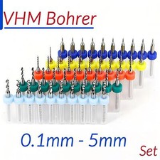 Micro PCB VHM Bohrer Set 1,0 mm-5,0mm Hartmetall Schaftfräser Fräser für Dremel