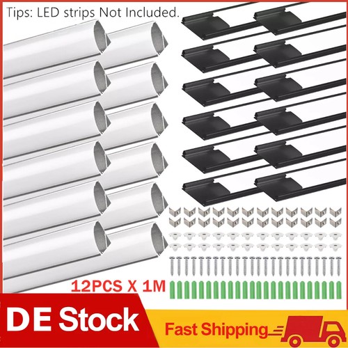 Stück led aluprofil 1m - 12,