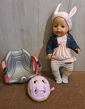 Baby born puppe - zapf, mit