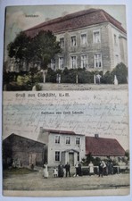 Gruß aus Eickstedt Uckermark b. Prenzlau Gramzow Gutshaus Gasthaus 1909 Bahnpost