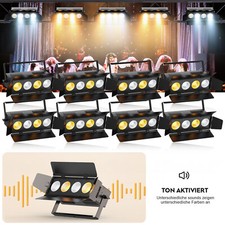 8x 250W COB LED 2in1 Par DMX Audience Blinder Bühnenlicht Studio Theaterstrahler