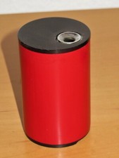 BRAUN Tischfeuerzeug Table Lighter- T2 Cylindric- rot  Dieter Rams 1968 - DEFEKT