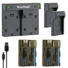 2x Akku + Lader für Canon EOS 300D 50D 40D 30D 2 BP-511 511A 1600 mAh (7,4V)