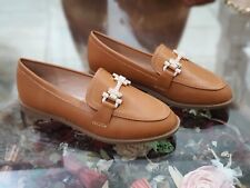 Mokassins Damen Camel Absatz