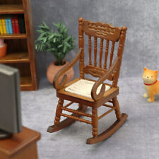 Maßstab 1:12 Puppenhaus Miniatur Schaukelstuhl Vintage Möbel Lounge Style Deko