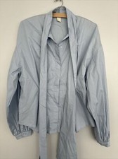 H&M Bluse blau hellblau Gr. 44