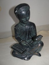 Skulptur Budda Kunstskulptur AUSTIN Sculpture Keramik Zertifikat Deko HausGarten