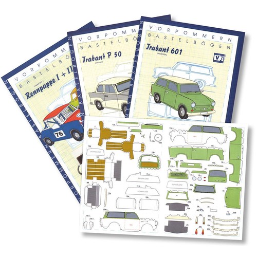 Vorpommern bastelbogen trabant - bastelbogen,
