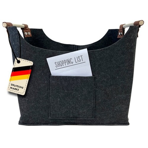 Filztasche filzkorb anthrazit - filzkorb,