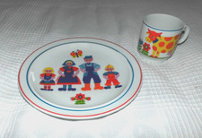 GRAZIELA Kinder Geschirr Bauernhof 70er vintage Teller Tasse Thomas brigitte 70s