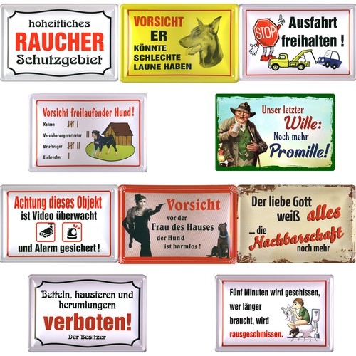 Blechschild warnschilder - blechschild,