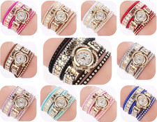 Damen Armbanduhr Wickelarmband