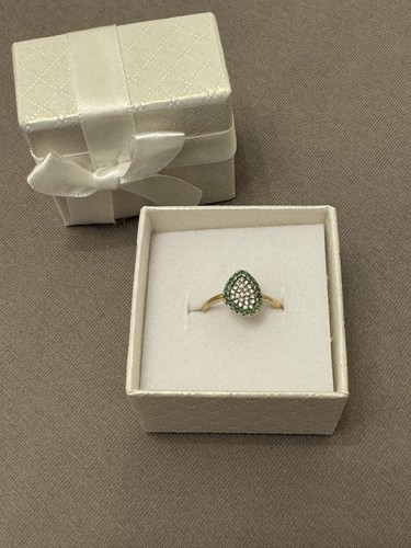 Brillant smaragd ring 585er - brillant,