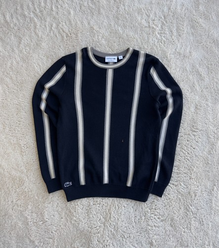 Lacoste sweater schwarz beige - lacoste,