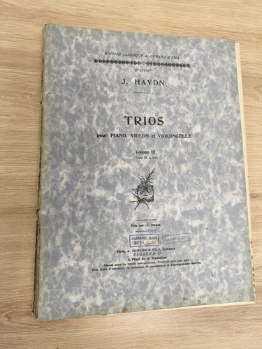 Altes notenbuch haydn trio - altes,