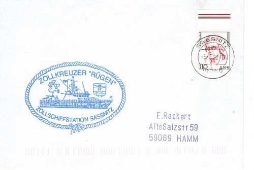 Schiffspost zollkreuzer rügen - schiffspost,
