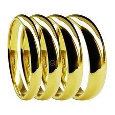 18ct gelbgold hochzeit ringe - 18ct,