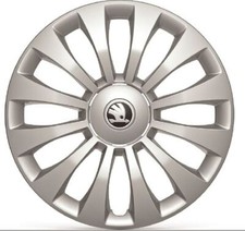 Original Skoda Fabia 3 / Rapid Satz Kunststoff Radzierblenden Radkappen 15 Zoll