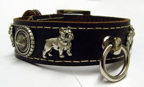 Leder halsband beschlag - leder-halsband, wahl