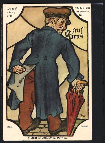 Künstler heinz schiestl - künstler-ak,
