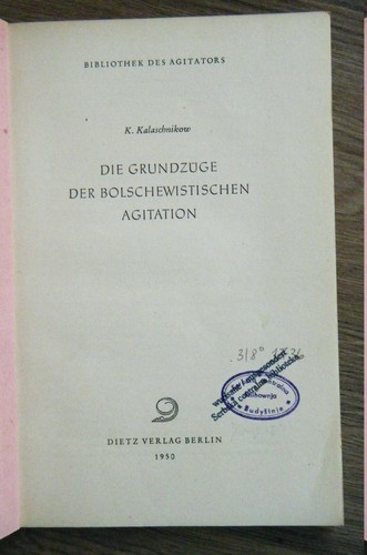Kalaschnikow grundzüge der - grundzüge,
