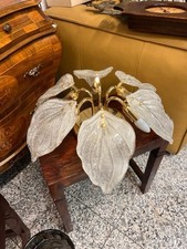 Florale Deckenlampe im Murano-Stil / Italienisches Design, 1970er Jahre