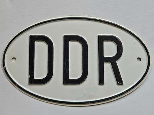 Altes blechschild ddr auto - blechschild,