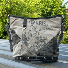 Sunsa Damen Tasche Umhängetasche Handtasche Schultertasche Crossbody unisex grau