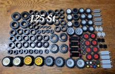 LEGO Reifen Räder Felgen Konvolut. Über 120 Teile. Gebraucht, sauber und gut.
